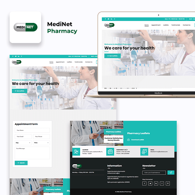 Medinet - Website Development