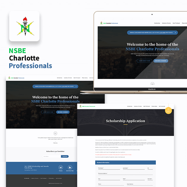 NSBE Charlotte Professionals - Website Development