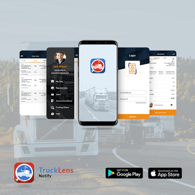 Trucklens Notify - Mobile Application Development